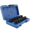 Juego de 13 Piezas para Remover Tuercas Dañadas, Herramienta para Remover Tornillos con Rosca Rota y Cabeza Dañada, Kit Profesional para Remover Tuercas de Rueda