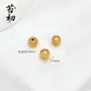 Cuentas Espaciadoras Doradas Arena Chapadas en Cobre de Larga Duración Pulsera Hecha a Mano DIY Pulsera de Cuerda para la Mano Accesorios de Joyería para Collar