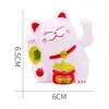 Año Nuevo Gato de la Suerte de Plástico Juguete para Hornear Pasteles Adorno Muñeca Linda Decoración Creativa de Postres Regalo