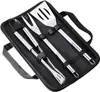 Conjunto de Ferramentas para Churrasco de Três Peças Amazon Transfronteiriço Portátil para Churrasqueira Externa Conjunto Combinado de Garfo, Pá e Pinça com Bolsa de Oxford