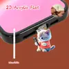 Adornos Colgantes Decorativos, Tapón Antipolvo para Teléfono Móvil, Tipo-C 2D Acrílico con Forma de Gato Lindo Pieza Plana de Interfaz