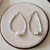 Pulseira de Prata e Pérola para Mulheres, Estilo Coreano, Tendência do Instagram, Luxo Leve, Fashion, Versátil, Design de Nicho, Sensação de Alta Qualidade, Atacado