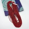6 # 10 Fileiras de Strass Colorido Tubo Redondo Corda de Algodão Tiras de Strass PVC Acessórios para Roupa Sapato Bolsa Laço DIY Cadarço Corda com Broca