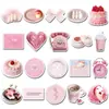 20 Peças de Ímãs de Geladeira Estilo Ins Rosa Transfronteiriço Venda Quente Pequenos Frescos Coração de Menina DIY Magnéticos Magnéticos Ímãs Macios Atacado