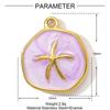 Pendente DIY Colar Cruzado Gota Estrela Chifre Cavalo-marinho Peixe-dourado Galho Aço Inoxidável Joias Pulseira Pingente