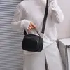 Bolsa transversal casual simples de cor sólida, versátil para mulheres, adequada para o trajeto diário, bolsa de ombro de grande capacidade