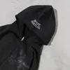 Sudadera con capucha y cremallera estampada Hip-Hop Retro Americana de Calle de Moda 2026 Otoño e Invierno para Hombres y Mujeres