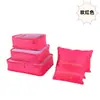 Bolsas de almacenamiento para viaje, juego de seis piezas para organizar ropa y zapatos en maletas, personalizable con logo, almacenamiento multifuncional