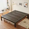 Cama de Ferro Forjado Cama de Casal Moderna Simples para Casa Tatame Estrutura de Ferro Cama Personalizada Qualquer Tamanho Cama de Ferro Sem Cabeceira