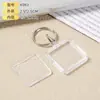 Chaveiro Acrílico Spot Transparente DIY Popular Criativo Em Branco Maçã Formato Borboleta Porta-Retrato Pingente de Chaveiro
