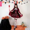 Disfraz de Halloween para Adulto Disfraz de Bruja Disfraz de Bruja Estilo Gótico Capa de Caperucita Roja Capa Disfraz de Vampiro Pirata