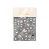 Pegatinas de Arte para Uñas en Relieve, Pegatinas Populares de Caricaturas Lindas para Uñas, Pegatinas de Tela de Alta Gama, Pegatinas de Decoración de Flores Pequeñas, Pedrería para Uñas