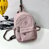 Bolsa multifuncional impermeable de nylon para mujer con múltiples compartimentos, mochila versátil estilo japonés para comercio exterior transfronterizo que también se puede usar como bolsa de pecho