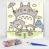 20*20 Pintura al Óleo Digital de Dibujos Animados de Anime Pintura Decorativa DIY para Colorear Hecha a Mano para Niños Stock Listo Pintura al Óleo Digital al por Mayor