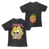 Camiseta de manga corta estilo retro europeo y americano de la banda de metal Metallica de los años 80 con calavera de rock.