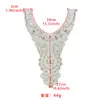 Aplique de encaje bordado en V para decoración de escote de ropa, aplique de bordado de lentejuelas y cuentas de estilo étnico, accesorio DIY