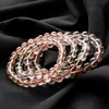 Pulseira de Cristal de Cabelo Vermelho Natural Runyang Joias Círculo Único Corpo em Rede Pulseira de Cristal Joias de Contas Redondas Soltas Atacado para Homens e Mulheres