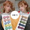 Horquilla coreana de 40 piezas con clip lateral de color esmerilado, horquilla con flequillo de temperamento simple, horquilla para la parte posterior de la cabeza, accesorios para el cabello