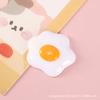 Ovo escalfado Smiley Love Sandwich Duplo Amarelo Ovo Resina Acessórios diy Phone Case Carteira de Motorista Drop Cola Material Bolsa