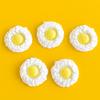 Ovo Poché Morango Rosquinha Comida em Miniatura Brincadeira Série Acessórios DIY Cola de Creme Capa de Celular Acessórios de Resina Atacado