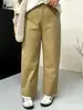 Calça casual feminina reta plus size para o trabalho, coleção outono 2026, calça cropped ampla e versátil para mulheres plus size, modelo NK1310