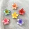Novo Clipe de Cabelo Frangipani Colorido Dopamina Transfronteiriço Elegante Flor para Parte de Trás da Cabeça Tubarão Presilha de Cabelo