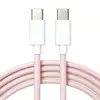 Cabo de carregamento trançado PD100W duplo Tipo-C personalizado para Apple 14-17, adequado para telefones Huawei e Apple, fabricante de cabos de carregamento rápido