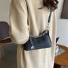 Bolso Pequeño para Mujer 2025 Nuevo Bolso Azul Textura Moda Viajero Cadena Hombro Axila Bolso Moda Cruzado Bolso Pequeño