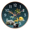 Nuevo Reloj de Pared Silencioso Estilo Chino para Colgar en la Pared Sala de Estar Dormitorio Reloj de Pared para el Hogar Reloj de Cuarzo Creativo sin Agujeros