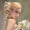 Pinza para el Cabello con Flores Marinas Estilo Nuevo 2026 para Mujer, Pinza Lateral de Alta Gama, Pinza para el Pelo Exquisita Estilo Vacaciones para Niña, Accesorio para el Cabello