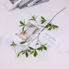 Flores Artificiales, Plantación Verde, Hojas, Tacto Manual, Ramas Secas, Estilo Mori, Reloj Colgante Sencillo de Ajuste Suave, Flores Decorativas para Sala de Estar, Flores Falsas