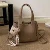 Bolso tipo cubo de moda transfronterizo para mujer, nuevo bolso de mano casual vintage, bolso de hombro cruzado
