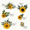 Decoración de Pastel para el Día del Maestro Simulación Alta Calidad Girasol Flor de Pastel Girasol Accesorios Flores Falsas Venta Caliente Transfronteriza