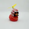 Enfeites de Carro de Pato Quebrando Pato de Natal Andando de Bicicleta Elétrica Decorações de Bicicleta Pato Vermelho Pequeno Interior Pato Amarelo Pequeno