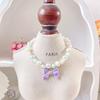 Collar de Perlas con Lazo de Perlas para Gato y Perro Transfronterizo para Perro Pequeño y Mediano Collar Dulce de Campana de Flores Venta al por Mayor