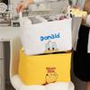 Cesta de Almacenamiento de Tela con Dibujos Animados de Tres Capas Engrosada Cesta para Guardar Juguetes y Snacks Cesta Organizadora para Artículos Varios Caja de Almacenamiento Plegable Armario