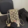 Bolso Tejido Hecho a Mano Modelo Nuevo 2026 para Mujer, Bolso de Nicho Calado con Cuentas, Bolso para Teléfono de Alta Gama a la Moda, Bolso Cruzado Personalizado de Moda