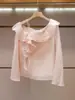 Shenzhen Nanyou Ropa Fina de Mujer Verano Nuevo Estilo Dulce Francés Adelgazante Volantes Camisa de un Hombro Top para Mujer