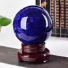 Bola de Cristal Azul, Piedra Cruda Azul, Cristal Fundido para Hogar y Oficina, Adorno de Amatista Feng Shui, Venta al por Mayor de Fábrica de Cristal Fundido