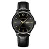 Reloj Personalizado para Hombre Resistente al Agua Doble Calendario Correa de Acero Esfera de Clavos Mecánico Automático Moda Genial Negro Reloj de Negocios
