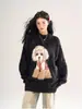 Suéter Suave de Terciopelo de Visón con Cachorro Rojo de Navidad para Mujer, Jersey de Punto Informal para Otoño e Invierno, Nuevo Estilo Pareja para Año Nuevo
