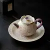 Tetera de Cerámica Pintada a Mano de Zorro de Nueve Colas con Filtro de Agujero de Bola para Uso Doméstico, Taza de Té Estilo Antiguo