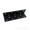 Conector de Ángulo Metálico Negro de 160 mm Soporte de Esquina de Cama de Hierro Accesorios de Soporte para Estante Refuerzo de Esquina de Cama en Forma de L
