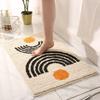 Alfombrillas de Baño de Imitación Cachemir de Venta Caliente Transfronterizas, Alfombrillas Gruesas Absorbentes de Agua y Antideslizantes para el Hogar, Felpudos para la Entrada del Baño