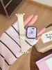 Pulseira de relógio trançada estilo fino com fecho magnético de coração adequada para Apple Watch iwatch 1ª/2ª/11ª/10ª/Ultra/SE9/8