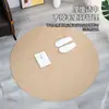 Alfombra Redonda de Yute Sala de Estar Mesa de Café Dormitorio Tejida a Mano Lino Mesita de Noche Estilo Nórdico Tatami Suelo