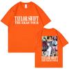 Camiseta con estampado divertido para estación independiente de Amazon TAYLOR SWIFT Hombres y mujeres europeos y americanos casual manga corta venta al por mayor