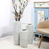 Cerâmica Jingdezhen Piso Vaso Grande Flores Secas Esmalte de Bolhas Brancas Recipiente para Flores Moderno Estilo Americano 0,4/0,5/0,6 Metros