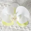 Cabezas de flores artificiales de orquídea mariposa, materiales para flores de pared, materiales para pasadores y accesorios para el cabello hechos a mano para DIY, piezas de flores y accesorios de pétalos para decoración de bodas