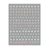 Redanco Nuevo Avión 3D Ins Celebridad de Internet Pegatinas para Uñas Estampado en Caliente Plata Estrella Pequeña de Cinco Puntas Pegatinas para Uñas Dh-950
